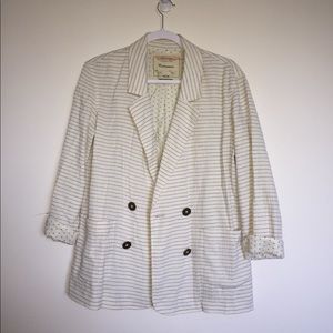 Anthropologie Striped Blazer